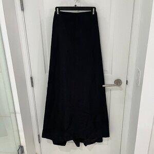 Dramatic 1990S MICHAEL KORS Black Silk Taffeta Trained Evening Skirt Gown Size 6